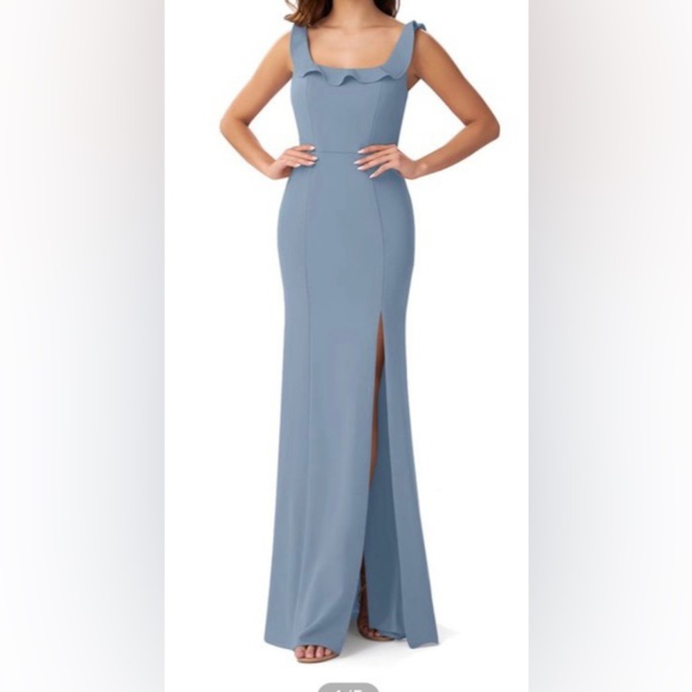 Azazie Bridesmaid Dress, Dusty Blue